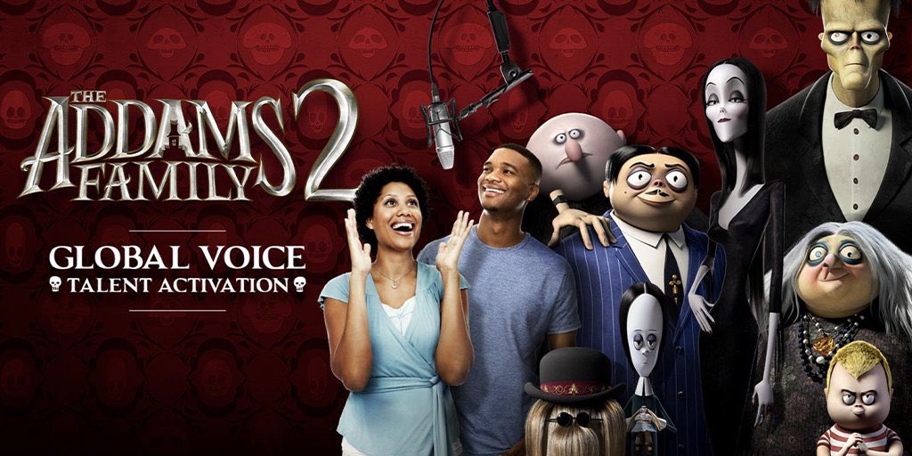 milton_mathala's tweet photo. $2000 is up for grabs , and a chance to be a voice over artist in the UPCOMING movie THE ADDAMS FAMILY 2, simply click on the Link       https://t.co/voQSuxkO0r and enter the competition #BeInTheAddamsFamily 🔥🔥 https://t.co/K2LuUuU8z9