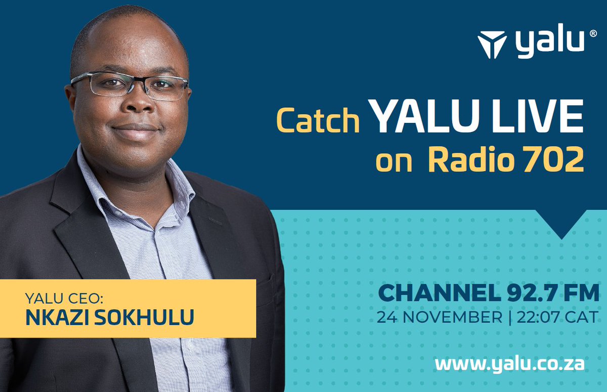 Do you know you have the right to choose your Credit Life Insurance provider? Are you keen to understand more? Catch our co-founder and CEO, Nkazi Sokhulu, on 702 tonight at 10pm with Aubrey Masango. 

#Yalu #KnowBetter #DoBetter #CreditLifeInsurance #YourRightToChoose