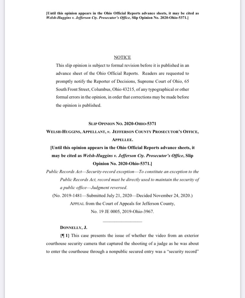 A victory for Ohio’s Public Records Act; honored to be able to represent the amici in this case ➡️ supremecourt.ohio.gov/rod/docs/pdf/0… #publicrecords #medialaw #litigation <a href="/c_hollon/">Christopher Hollon</a> <a href="/FarukiMediaLaw/">@FarukiMediaLaw</a>