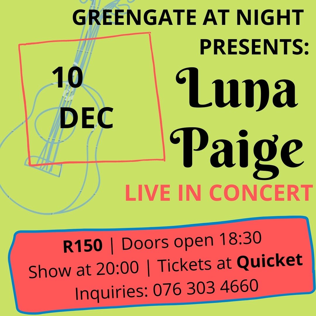 iluminarSA's tweet photo. @lunapaige live at #greengate at night. 10 Dec.

Tickets: https://t.co/7XLr86HRTW https://t.co/rhYoyKwLaF