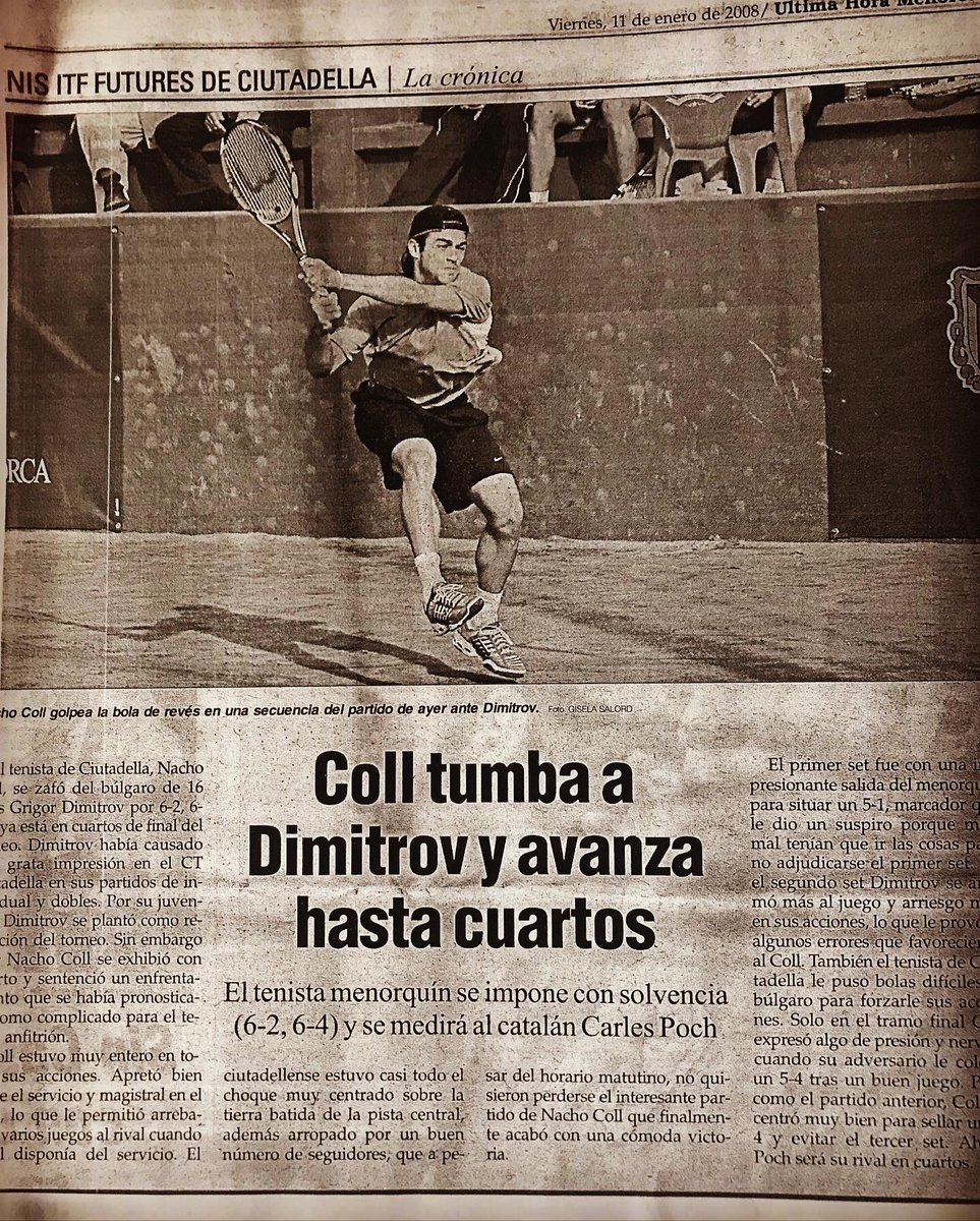 passiontalentG's tweet photo. #orgulloptg #NachoColl, Ciudadela 1987, A lo largo de su carrera como tenista venció en 3 torneos Futures: Los Monchis🇲🇽 2007, Reus 2008 y Valldoreix 2011, su mejor clasificación ATP en singles fue 412. En dobles venció en 18 Futures y su mejor clasificación ATP fue 282. https://t.co/7V97MtugZP