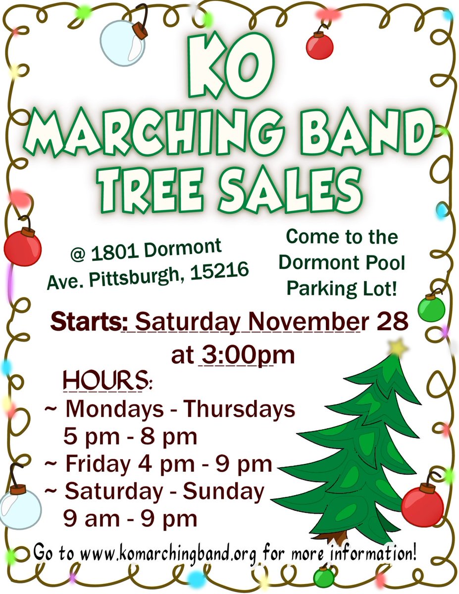 It's that time of the year! Please come and support the awesome students in the KO Marching Band this year!