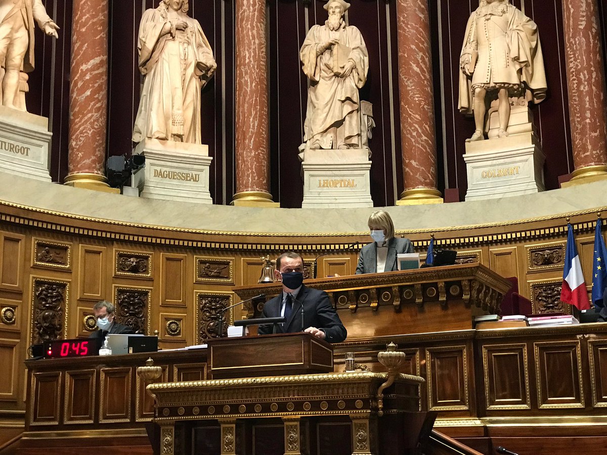 olivierdussopt's tweet photo. 🏛🔵🔴 Avec le vote du @Senat par 249 voix contre 93, le #PLFR4 est définitivement adopté.
✅ 20Mds de crédits supplémentaires pour faire face à la crise,
✅ et le 4e collectif budgétaire adopté par les deux assemblées. Je salue la responsabilité des députés et sénateurs. https://t.co/errC7G5BKg