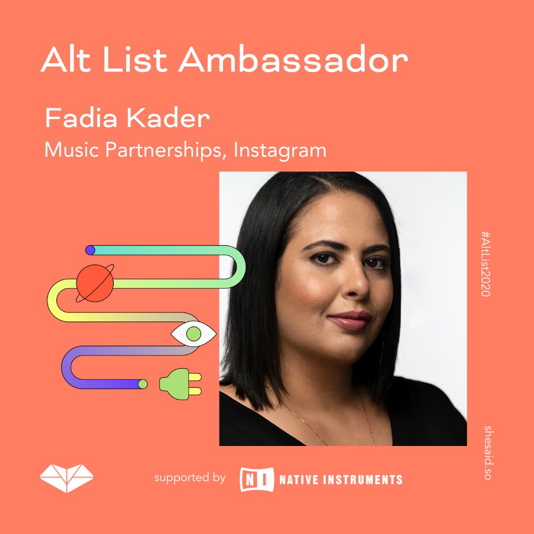 shesaid_so's tweet photo. ANNOUNCEMENT: The first of the #altlist2020 judges are here! We're thrilled this year's list will take shape thanks to these fantastic women

🎉 @Fadia, @Instagram
🎉 @sandirablas, @FactoryBerlin
🎉 @cheriehu42, @water_and_music
🎉 Saidah Blount @Sonos 

https://t.co/qQh0ZAendT https://t.co/KLGoxFYyUZ