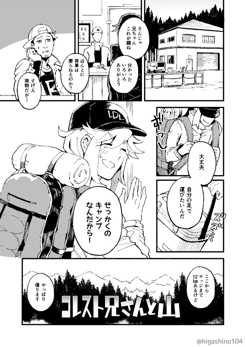 1日1ページ更新します
『コレスト兄さんと山』 