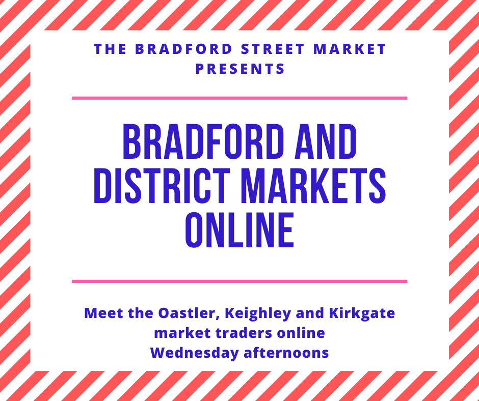 CatherineSimes's tweet photo. Bradford District markets online at the Bradford Street Market tomorrow! We're proud to support these local markets at the heart of our town centres. Essential food stalls are still open, lots offer deliveries. Join us tomorrow to find out more ⬇️ https://t.co/MQuAQFP4s5 https://t.co/TNmXeq0dGh