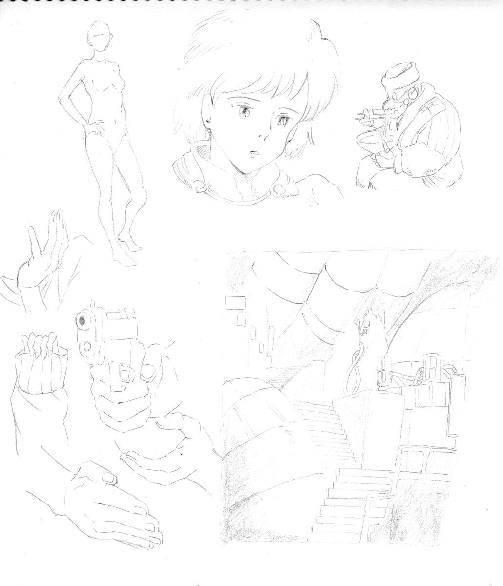 おつかれさまでした
仕事ある日はこれぐらい描ければいいや 