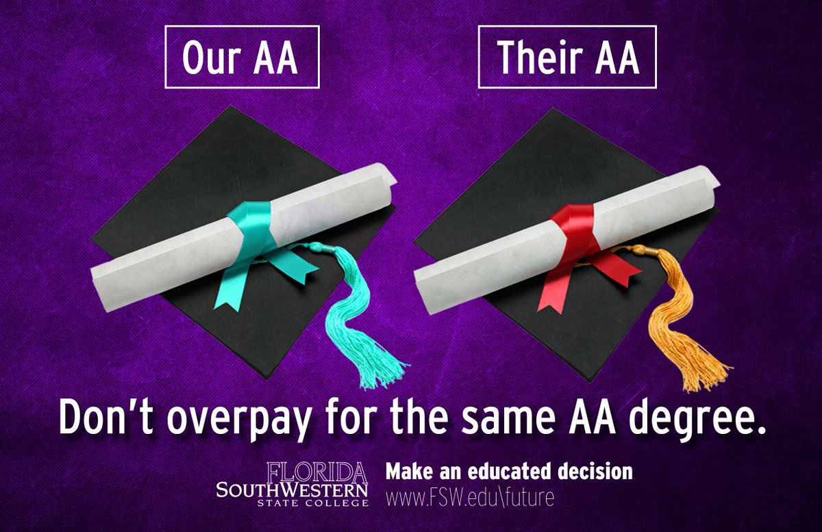 FSWCollege's tweet photo. Here's something to be thankful for! 70 percent of FSW graduates walk across the commencement stage debt-free! That's a gift that keeps giving your entire life. Apply for free until November 30th using the code: fswgift
https://t.co/owramnaK6R
Let FSW elevate your opportunities! https://t.co/2hjdEJKz94