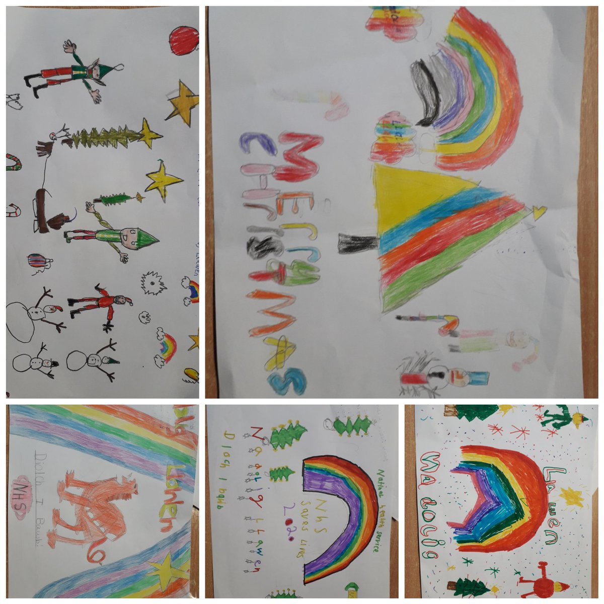 PendrefYsgol's tweet photo. Christmas card designing for the Welsh Government. Fabulous artwork from Years 5 and 6. @WelshGovernment @GwEGogleddCymru https://t.co/jRcbBUyOhv