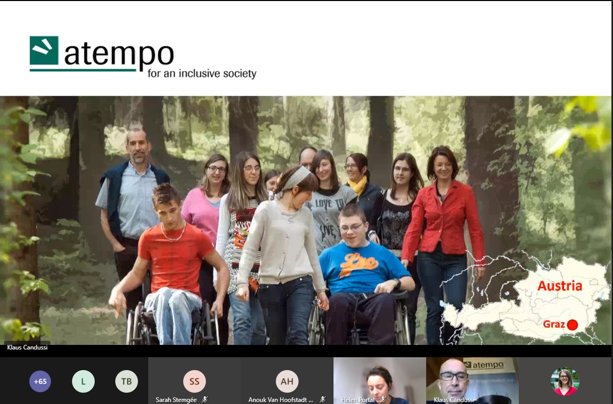 Topic 3 ▶️ Employing people with intellectual disabilities: the employee’s and the employer’s perspectives.
Klaus Candussi – Managing Director at Atempo Melanie Wimmer – Staff member of Atempo