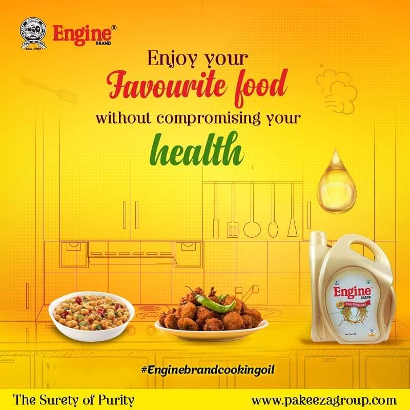EngineBrand's tweet photo. Enjoy your favourite food without compromising your health.
#EngineBrandOil #EngineBrand #HealthyFood #StayFit #Cooking #HealthyOil #purity #edibleoil #Cookingskill #Tastyfood #Foodie #ImmunityBooste https://t.co/HJXyf8SOCg