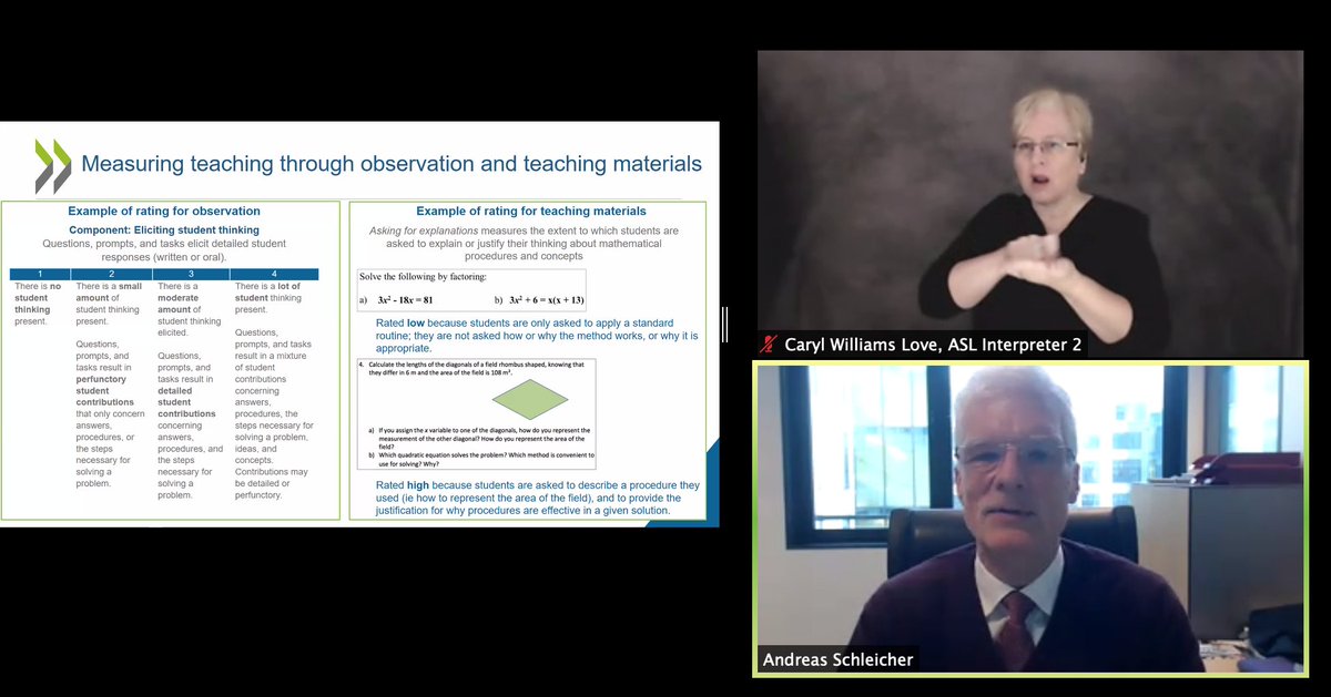 AERA_EdResearch's tweet photo. We not only do research but make those experiences available and accessible to teachers and educators all around the world. - @SchleicherOECD #GlobalTeachingInSights #TALISVideoStudy https://t.co/XIPmf10Dxw