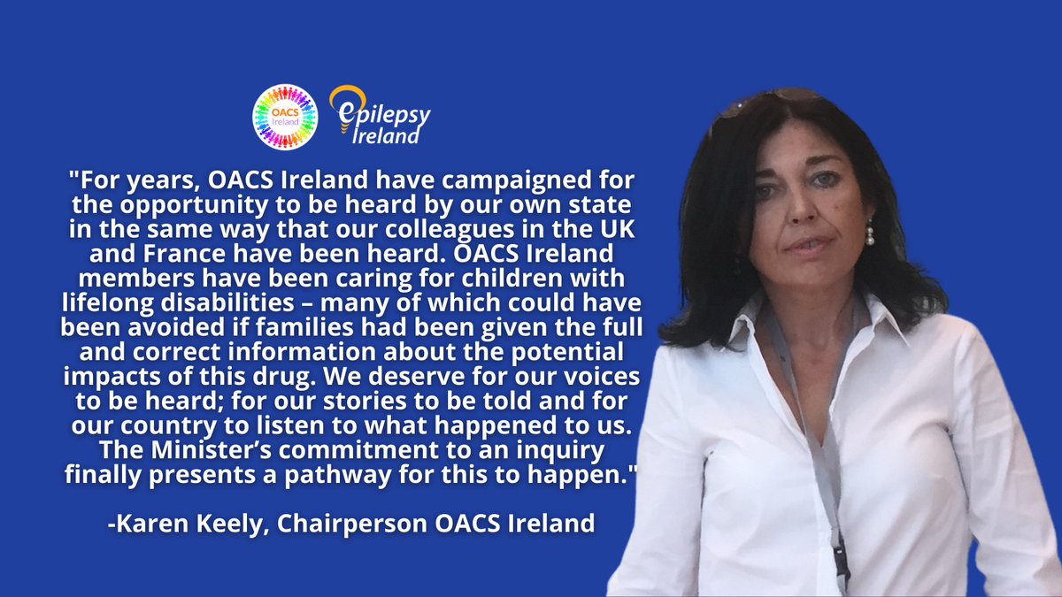 Epilepsy Ireland (@epilepsyireland) on Twitter photo Karen Keely, Chairperson, <a href="/oacsireland/">OACS IRELAND</a>, welcoming today's announcement from Minister @DonnellyStephen. Read our full statement at the link below:
bit.ly/35XHSQs Karen Keely, Chairperson, <a href="/oacsireland/">OACS IRELAND</a>, welcoming today's announcement from Minister @DonnellyStephen. Read our full statement at the link below:
bit.ly/35XHSQs