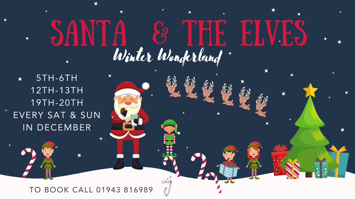 Cafe_J_Reserve's tweet photo. Santa’s grotto - fun for the little ones with hot drinks and sweet treats to take away ☕️🍰
Every Saturday &amp; Sunday during the weeks up to Christmas #cafej #jreserve #ilkley https://t.co/lz2xSCDOYI