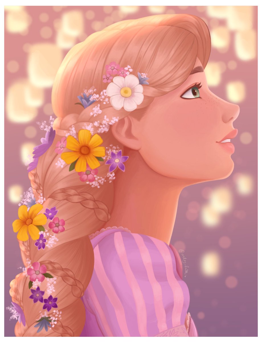 ArtzyFaith's tweet photo. Happy anniversary #tangled 💜✨🌼 I seriously cannot believe this movie was released a whole decade ago! This movie is one of the things that made me take my art seriously, and will forever be one of my favorite Disney movies 💜✨🌼 
#Rapunzel #tangled10 https://t.co/wX2yqsSmei
