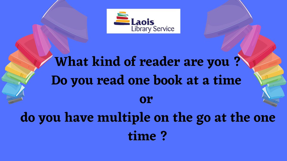 LaoisLibraries's tweet photo. So are you a monogamous or polyamorous reader ? I have to admit that I tend to commit myself to quite a few titles at the same time. #readingtype #bookishproblems #librariesireland https://t.co/NcCxs6IuLE