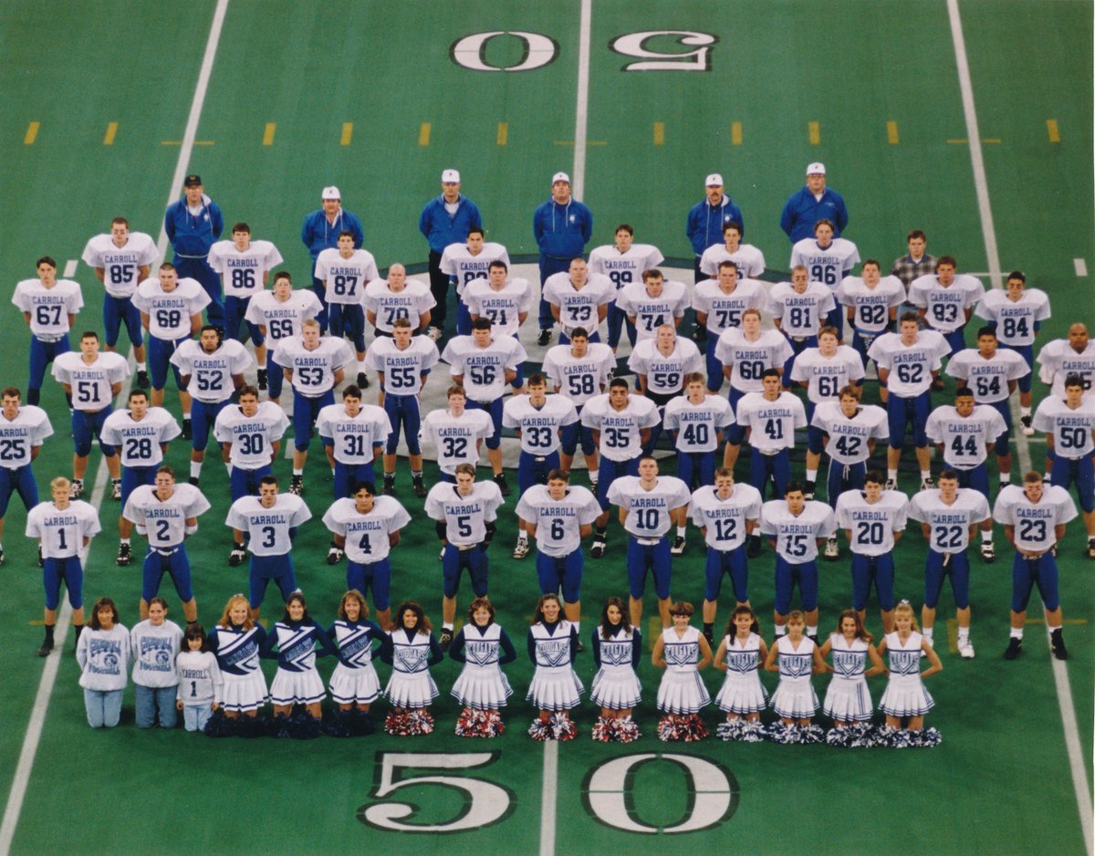 IHSAA1's tweet photo. 25 Years Ago Today (Nov. 24, 1995)
The Carroll Cougars claimed the #IHSAA Class A Football State Championship!
🏆🥇🏈🦃🔵⚪️ @CarrollJrSrHigh
👀📝 Official Program: https://t.co/iSl34nm6K0 https://t.co/mZw0d8wD7d