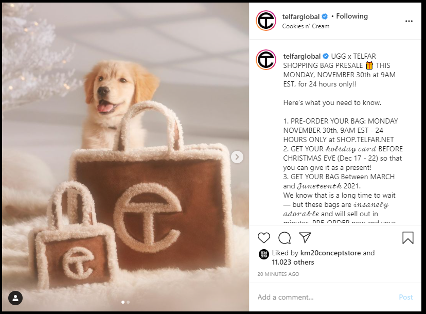 telfar x ugg bag