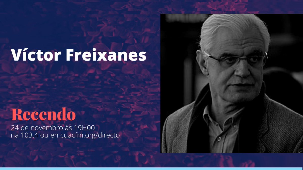 RecendoACAB's tweet photo. Hoxe en #Recendo falaremos con Víctor Freixanes, presidente da @AcademiaGalega 😊 Ademais, teremos a nosa sección de feminismo con @crisbajoe 👏
Todo ás 19.00 en directo en https://t.co/5IHcGKWLMr https://t.co/YgHjX7OBc1