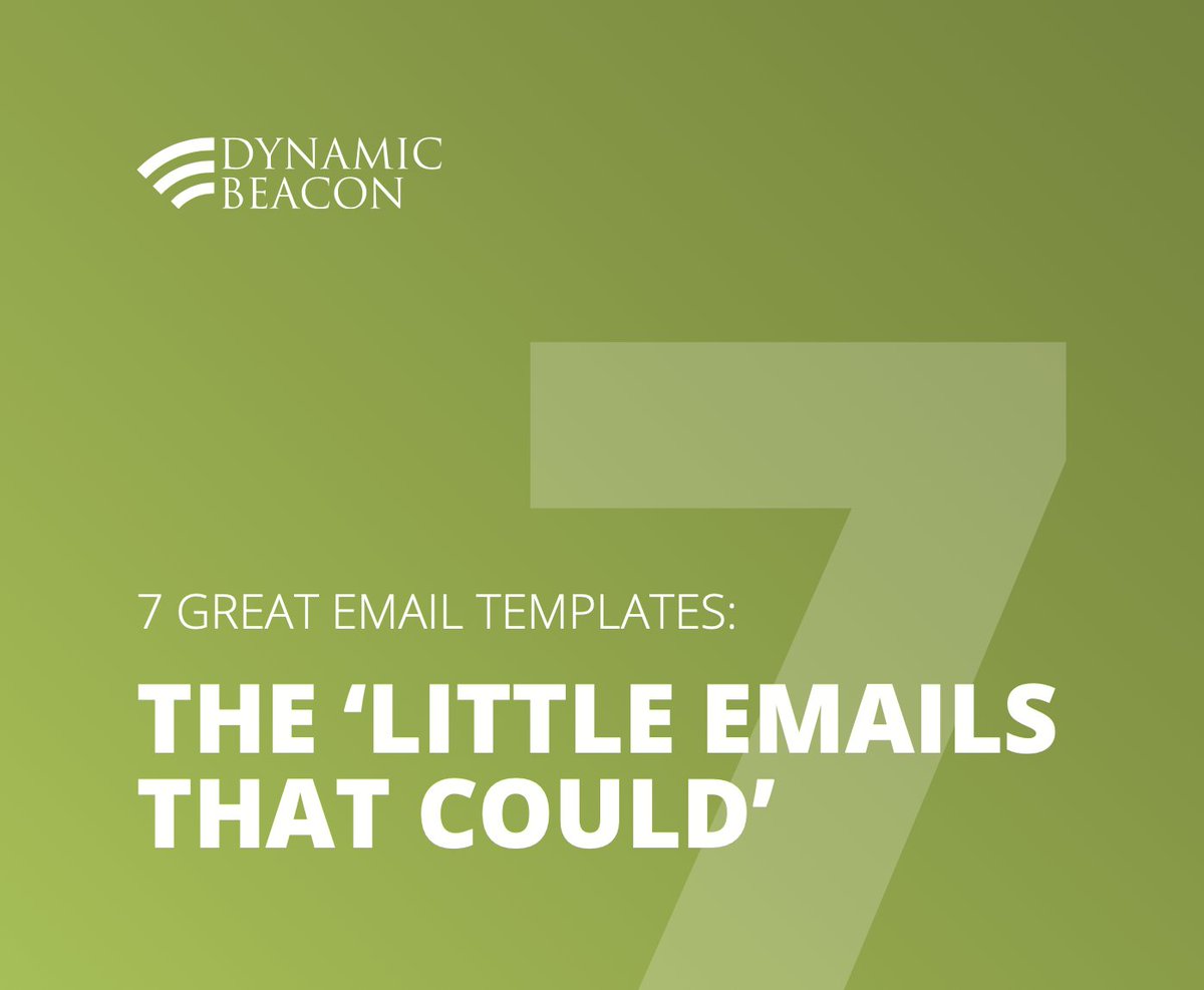dynamicbeacon's tweet image. Here’s your chance to get 7 of our top performing emails that will immediately generate customer responses and help you sell more cars.

dynamicbeacon.com/little-emails-…