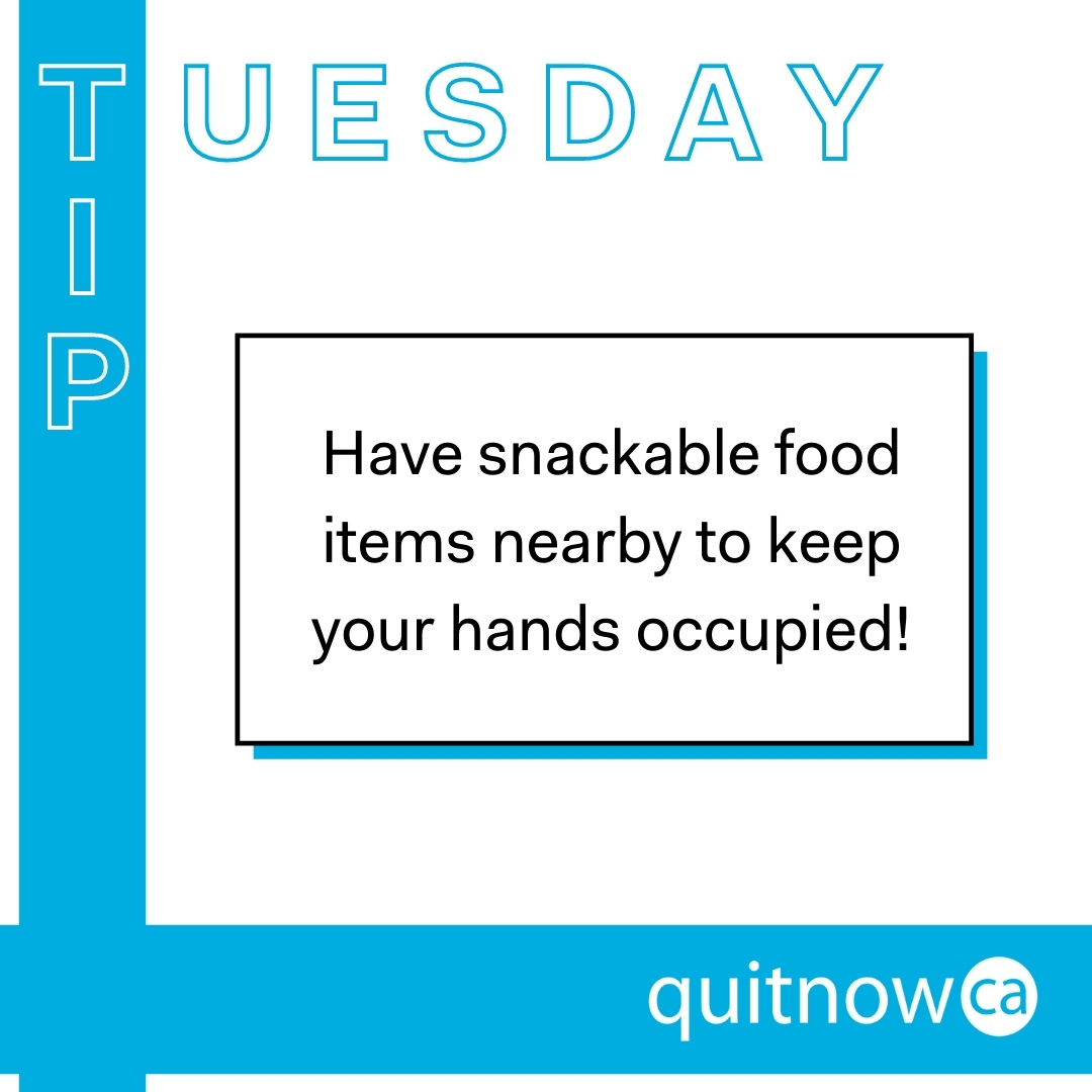 quitnowbc's tweet photo. Keep cut-up veggies on hand to snack on if you feel a craving coming on - the snack will keep both your hands and mouth busy until the craving passes!
#tiptuesday #quittingtips #tips #deepbreaths #quittingtime
https://t.co/k6a7QZ6s2R https://t.co/fopWz8hrCC