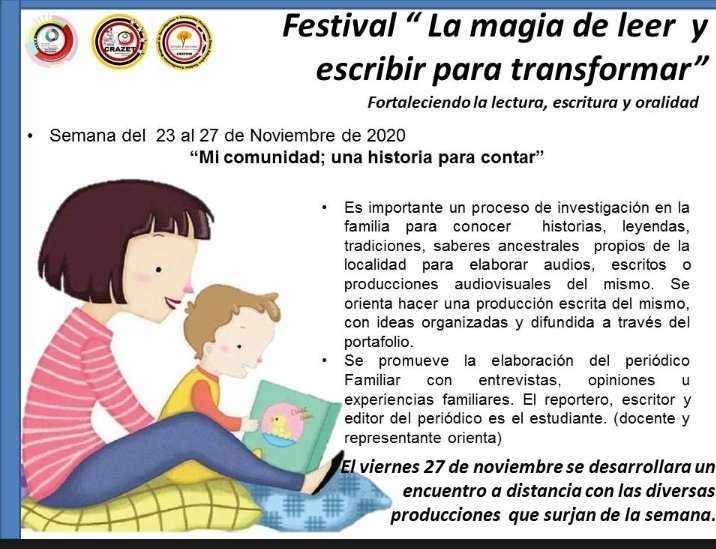 #24nov Festival de lectura, Escritura y Oralidad. La magia de leer y escribir para transformar... Activos en la <a href="/EscLaConcordia/">EBN La Concordia</a> @MPPEDUCACION @ZonaEducTachira