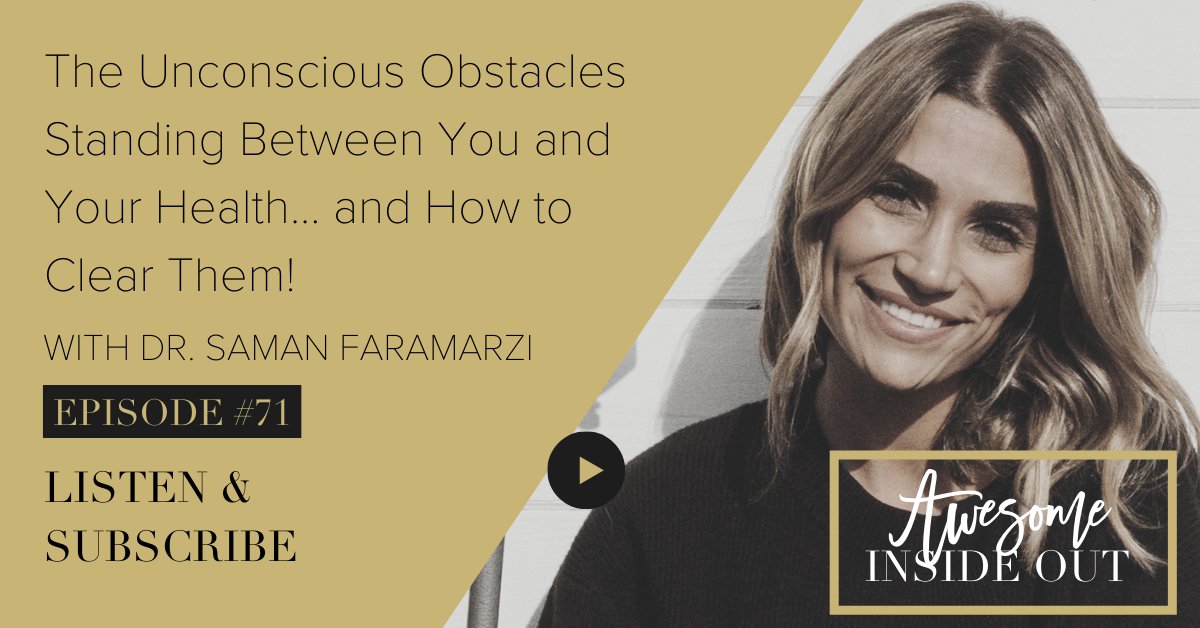 Today, I sit down with Dr. Saman Faramarzi, a leader and expert in naturopathic medicine, to chat about how you can achieve your mental and physical health goals by simply trusting in your body’s ability to heal itself naturally choices. Listen here -> apple.co/3ftMBww