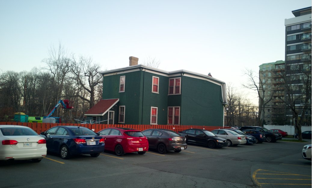 Halifax take charge of demolition controls. Killam Properties is quietly demolishing houses on Carlton St for a staging ground to build a 18-storey tower opposite. Affordable housing hits the dust.  #iwishthisparkingwas still had its houses &amp; new in-fill