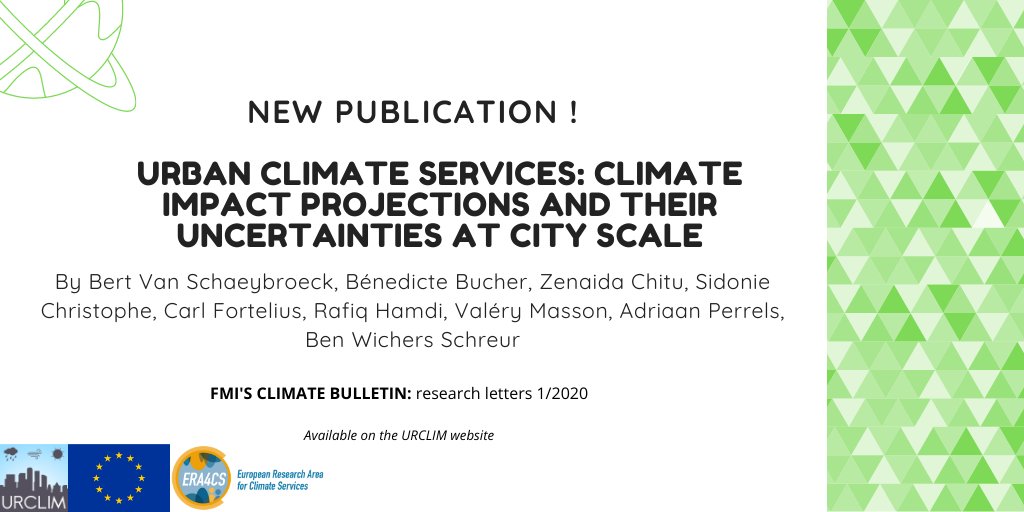 UrclimProject's tweet image. #ClimateServices @UrclimProject A new paper by partners @meteobenl @Meteo_ro @meteorologit @IGNFrance @meteofrance @KNMI 🇪🇺in FMI's Climate bulletin, is now available via our website! ➡️bit.ly/3amPYSe
@SidoChristophe @adriaanper @BenedicteBucher @BWichersSchreur