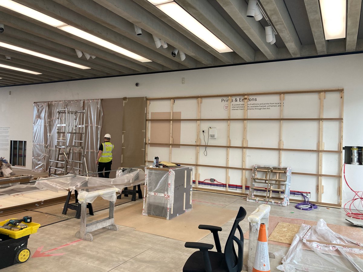 We are full steam ahead at Turner Contemporary for our first day on site, softwood frame going up ready for our joinery works as designed by daytrip.studio and thanks to WW Martin Ltd for bringing us into this exciting project!

#project #manufacturing #construction