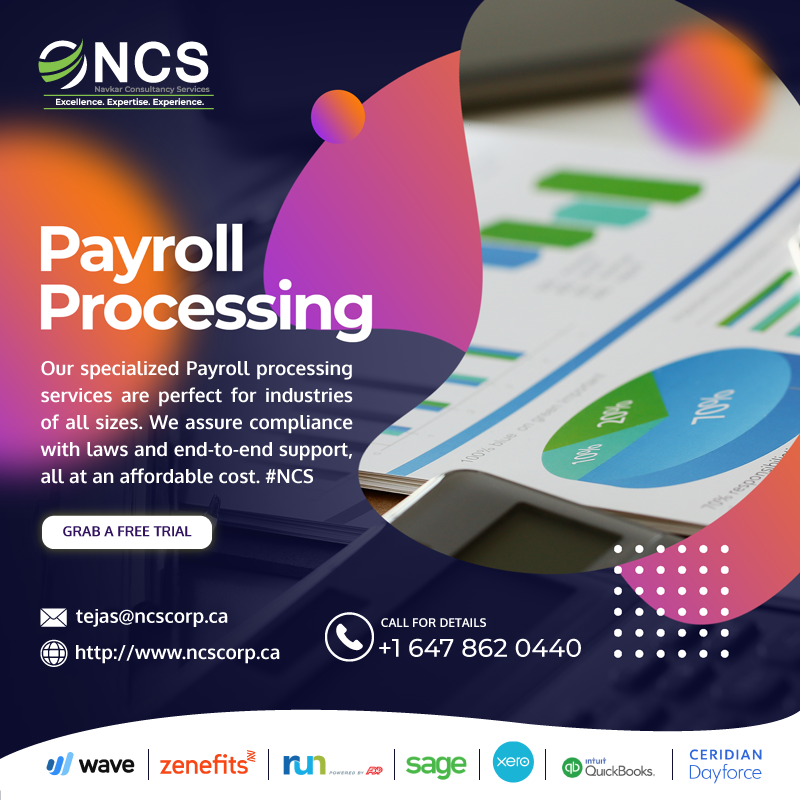 NCS_Global_'s tweet image. Our specialized Payroll processing services are perfect for industries of all sizes. We assure compliance with laws and end-to-end support, all at an affordable cost.
#Payrollservice #Endtoendsupport #Affordablecost #CPAOutsourcing  #CanadaCPA #Outsourcing #Canada #Navkar #NCS