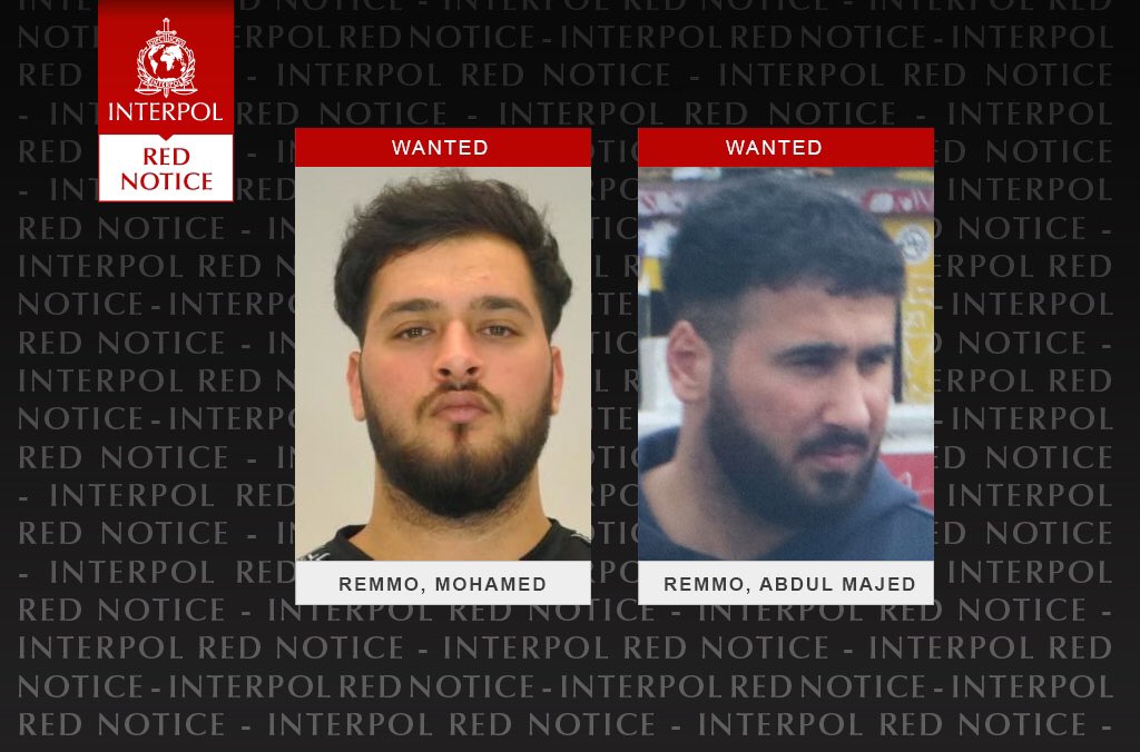 services_csa's tweet photo. With secret Informations, we search now, the Twin Brothers Mohamed and Abdul Majed Remmo. Both are wanted by #Germany for aggravated gang robbery and arson following the November 2019 #Dresden Green Vault heist. #RedNotice @PolizeiSachsen #Drone_sys #wanted2020 https://t.co/s4VKioFtoN