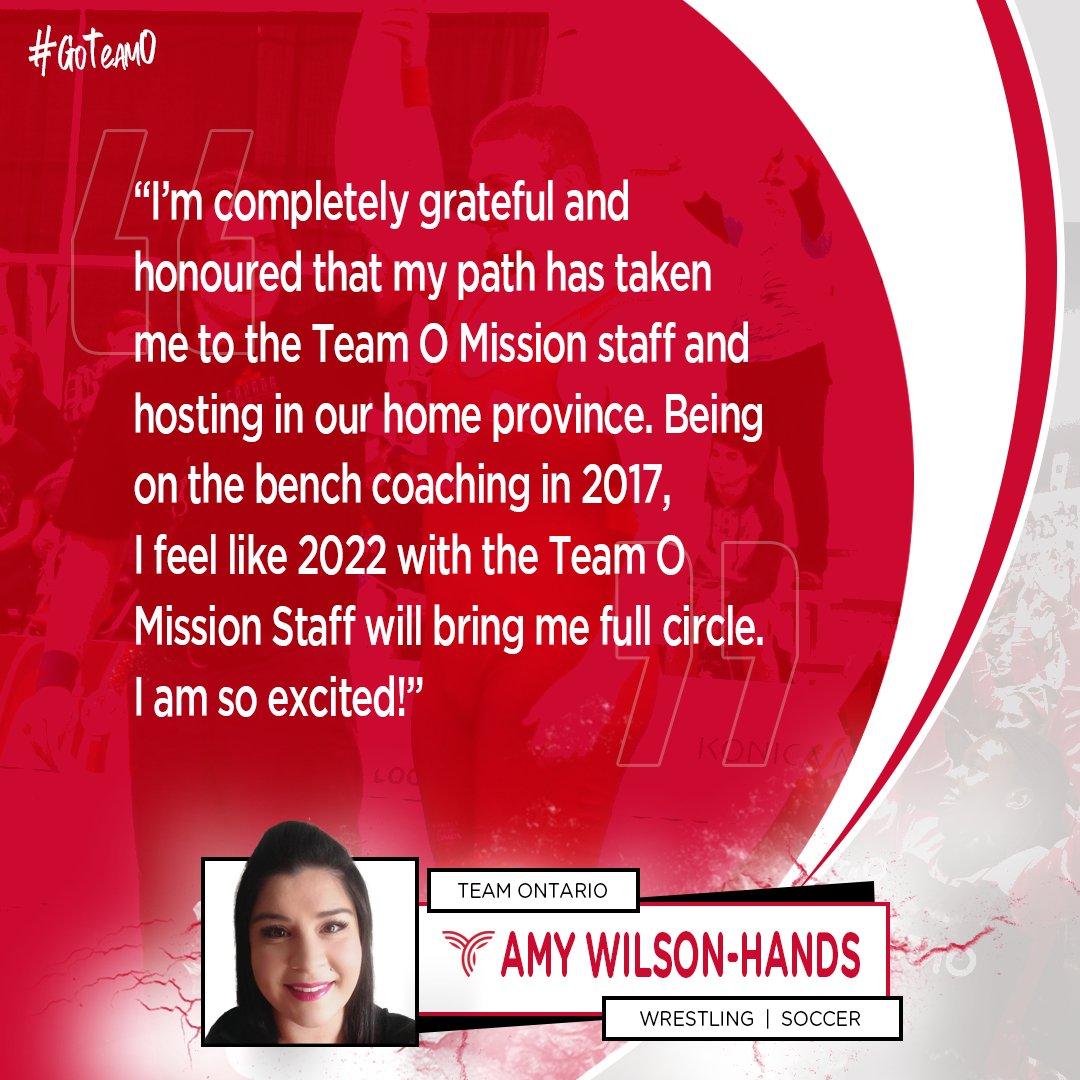 GoTeamOntario's tweet photo. In what will be her ✌️around with the #CanadaGames, Amy will bring her passion and expertise to #CGWrestling and #CGSoccer at #Niagara2022! 

Amy is once again looking forward to a spirited event with #GoTeamO! 👇 https://t.co/Sp04K5m5uO