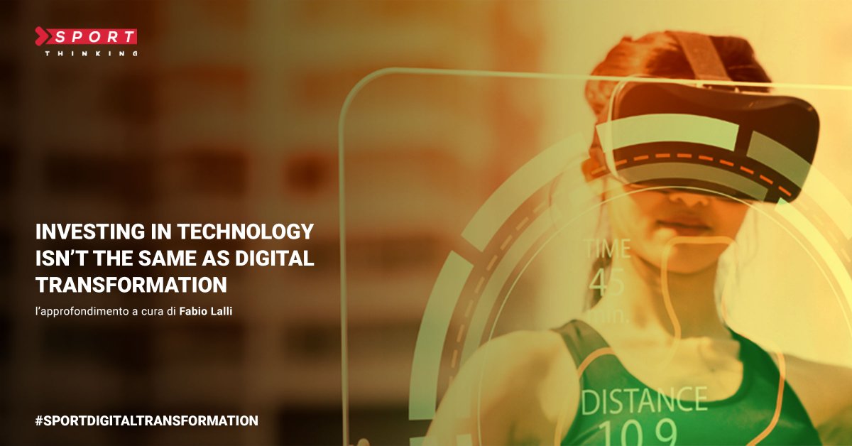 IQUIISport's tweet photo. 📲 #SportDigitalTransformation

“Investing in #technology isn’t the same as #DigitalTransformation”: @fabiolalli introduce la Trasformazione Digitale dello Sport ispirandosi a una frase di @briansolis.

L'articolo su #SportThinking 👉 https://t.co/FtzgPmyETZ https://t.co/orkW3iudn3