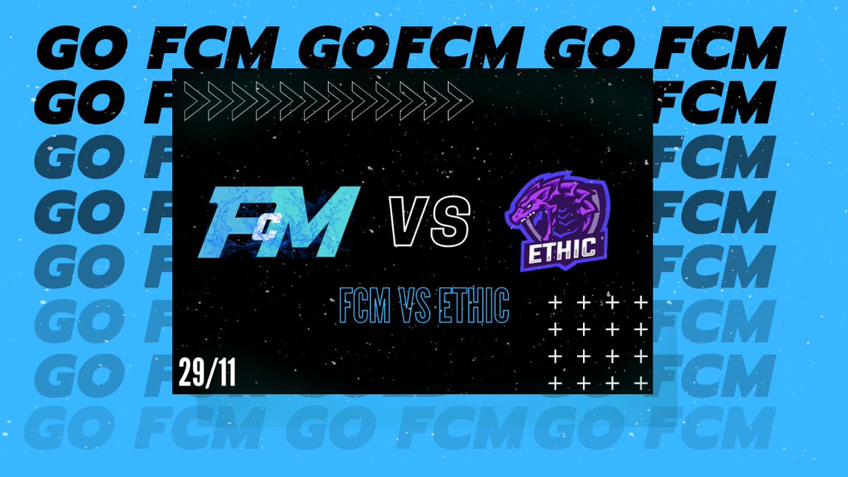 Buenos dias👀.

Este Domingo 29 estaremos jugando nuestra vuelta vs @EthicTeam_

⏰:
🇲🇽:18:00
🇦🇷:20:00
🇪🇸:01:00

Los vemos en el directo?👀
#GoFcM