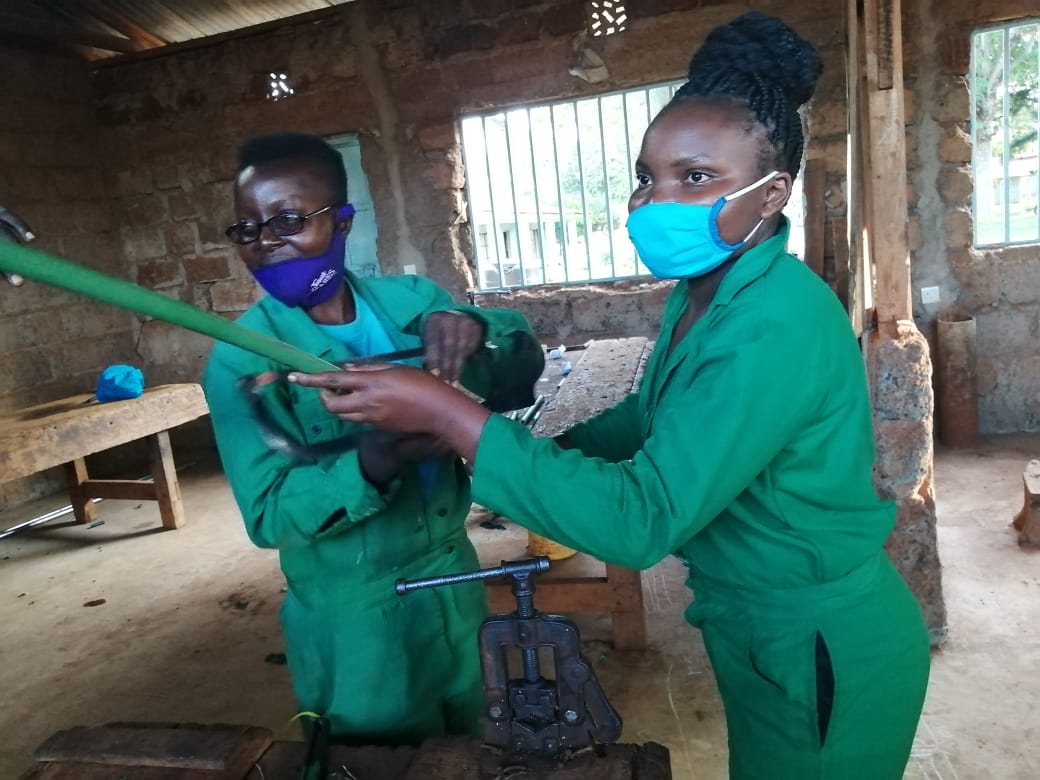 nita_kenya's tweet photo. Another successful day of the country-wide Trade Tests. Plumbing tests ongoing at Karurumo VTC in Embu County. NITA attaches a lot of importance to the possession of Trade Test certificates as evidence of having employable skills and competencies. #femaleplumbers #tradetest2020 https://t.co/62aqdJnqqE
