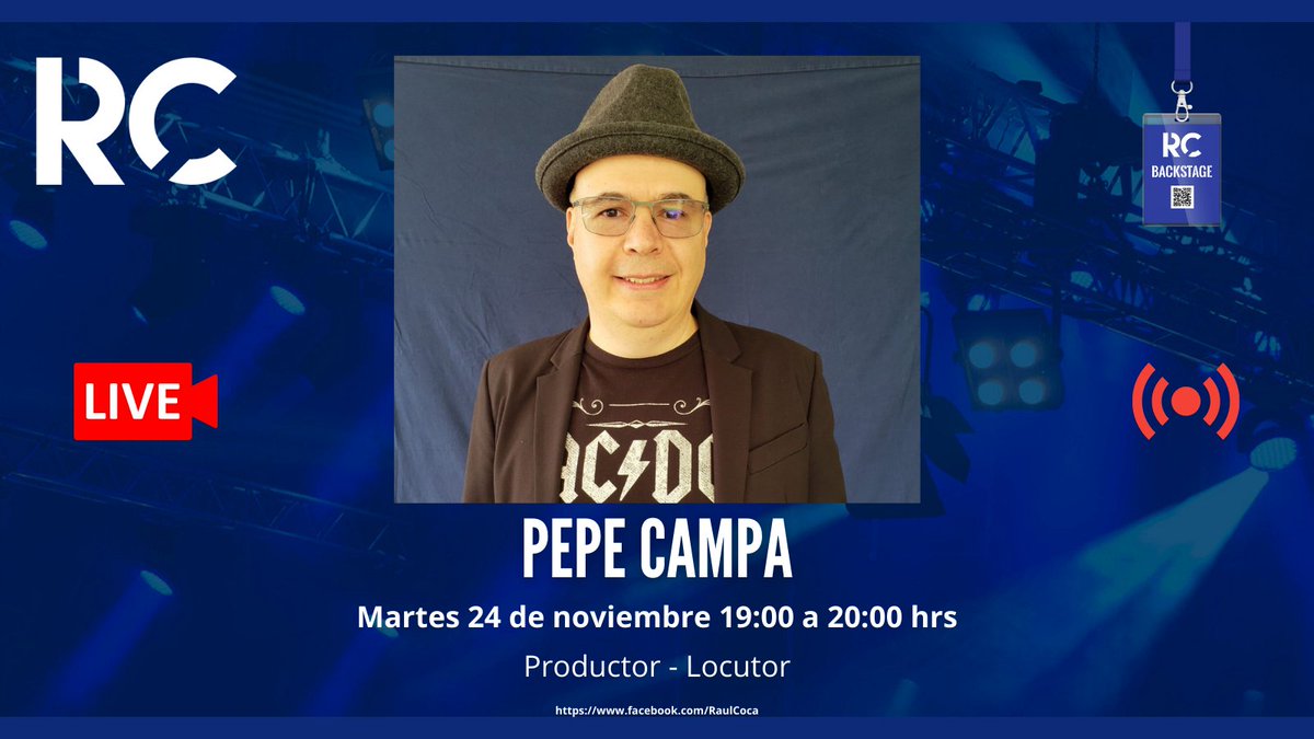 raulcoca's tweet photo. Hoy es martes de Live! Nos vemos a las 19:00 hrs

Invitado especial @pepecampa 

Productor y Locutor

Platicaremos de su trayectoria, anécdotas, la industria de la radio y mas!

https://t.co/N3CqBsVqep

https://t.co/b7jsZH55HW https://t.co/etSzPSGVS9