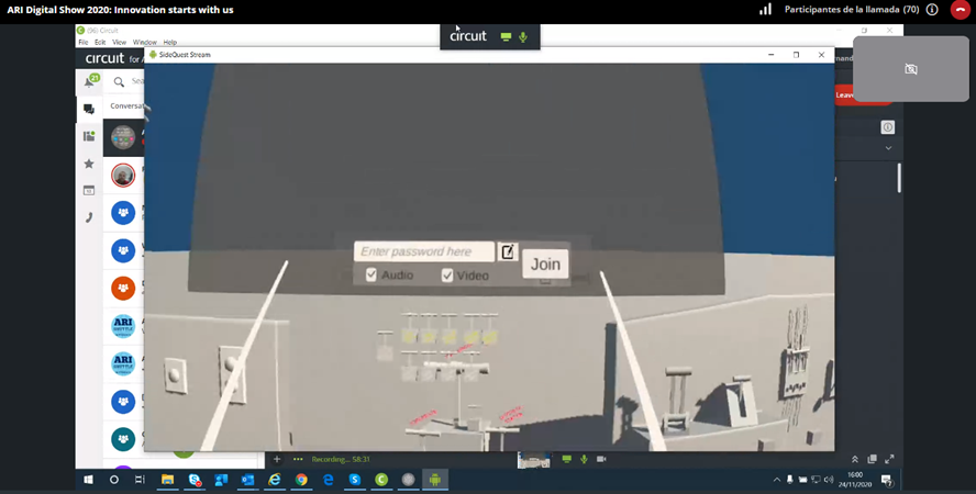 Eviden_RD_Spain's tweet photo. Very interesting the #VirtualReality demo of our colleagues Alberto Miranda and Jordi Hernández with #CollaboVR: making the interaction in #VR a reality‼️

#DigitalShow2020 in @Atos 👏 https://t.co/hHmutl45vK