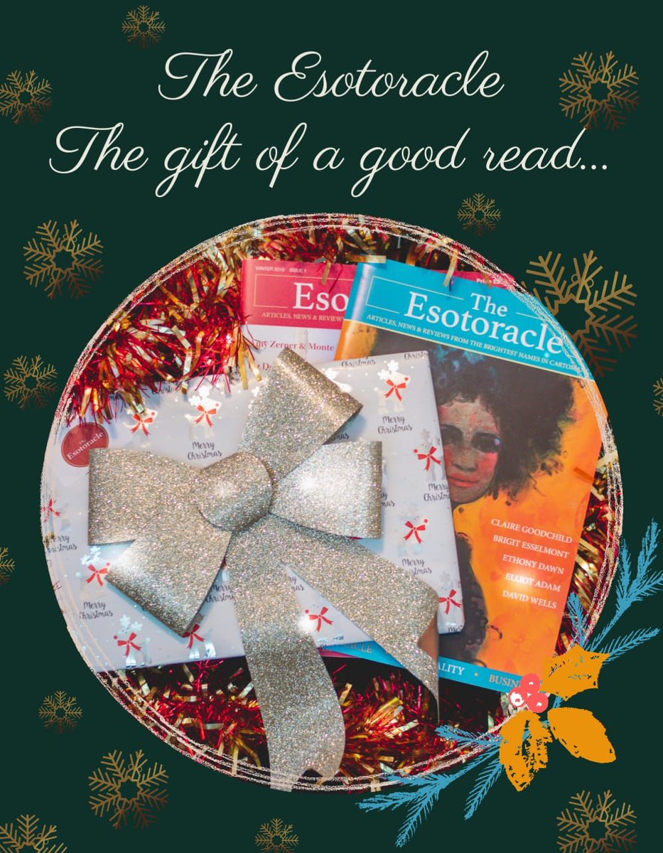 tarotbabe's tweet photo. Treat yourself or send direct to a friend the' Gift of a Good Read' for Christmas, includes Issue 1 &amp; 3 of The Esotoracle beautifully wrapped plus a complimentary link to download Issue 2.  https://t.co/jLQJmlLDBt https://t.co/eRTVzmaTaM