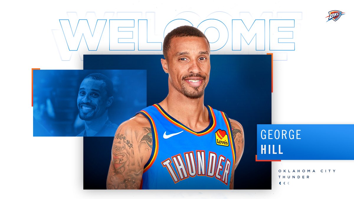 okcthunder's tweet photo. Welcome to the Thunder, @George_Hill3! https://t.co/GfOxfa5TCS