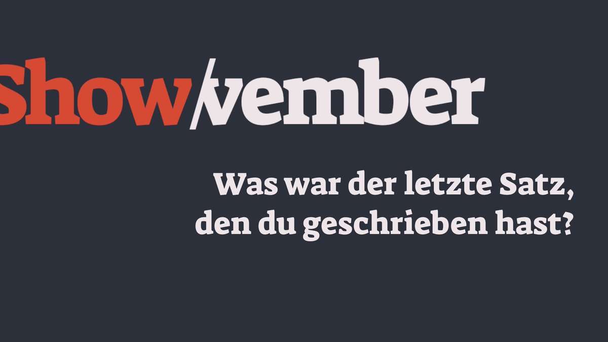 BookOfGilbert's tweet photo. #SHOWvember 🤔 FRAGE 17:
   "Was war der letzte Satz,
     den du geschrieben hast?"

Um es gleich klarzustellen: Ich meine den letzten Satz in eurem WIP! 😂 Dabei gilt geschrieben, korrigiert, überarbeitet, ...

      KLATSCH DRAUF! 👇😄 https://t.co/zaQhlobkdD