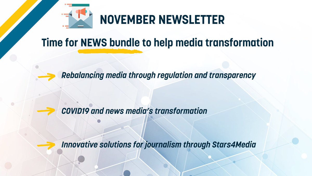 EuropeMediaLab's tweet photo. 🟡Read our November newsletter editorial by @LeclercqEU @MarcSundermann: https://t.co/FQUIcZ2DKd
#TrustIndicators: variety of statistical signals into platforms’ systems, empowering users and thus increasing the quality of their interactions with online content. https://t.co/lQPA7k4A1o