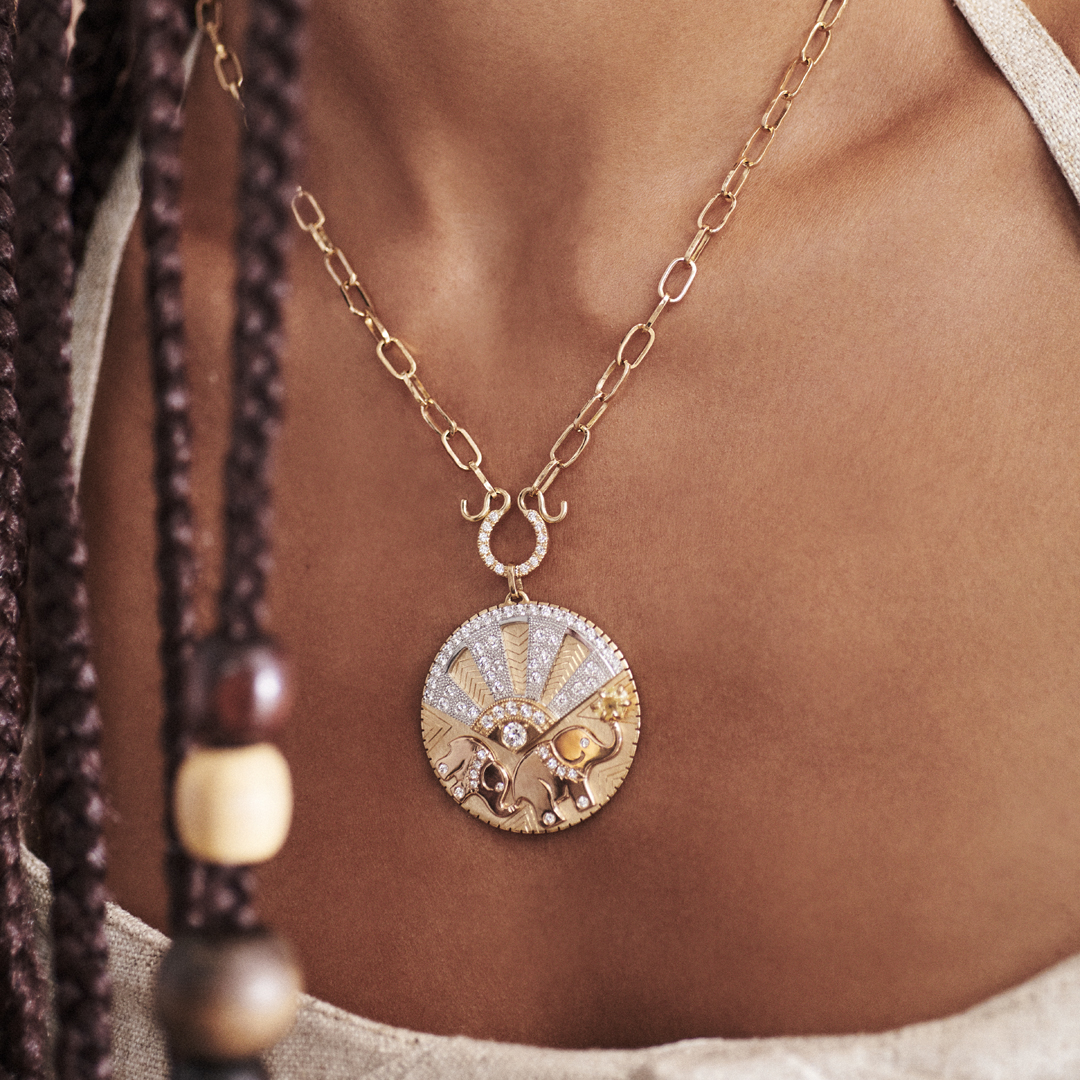 debeersgroup's tweet photo. “Aesthetically I adore them, but more than that, I feel empowered by their stories.” Indira Scott was struck by the beauty and inspirations behind our #ReSetCollective pendants. “Most importantly, they are being auctioned for a good cause.” Read more https://t.co/caRaCWhApA 💎 https://t.co/WdcSMTt2i2