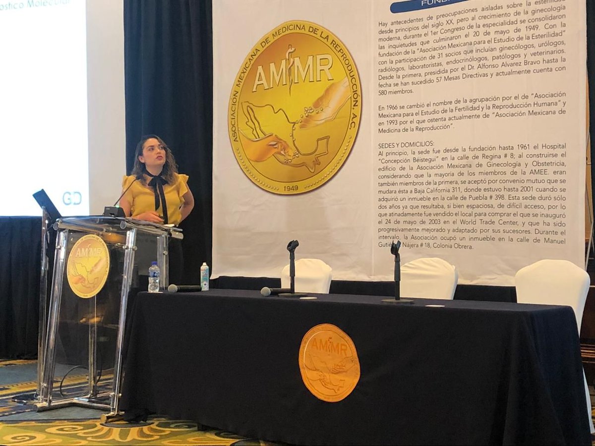 GdTechnologies's tweet photo. ¡#GDTechnologies presente en el congreso de la Asociación Mexicana de Medicina Reproductiva!

Aquí la Directora de Laboratorio, IBT @AdrianaBallesca  exponiendo el tema "Actualización en Pruebas Genéticas para Fertilidad, Obstetricia, entre otras". https://t.co/JZBt4NCJ48