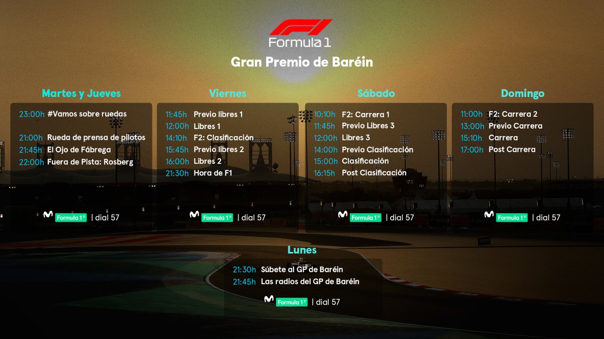 Bienvenidos al #BRNmovistarF1 https://t.co/zI58J4e1y6