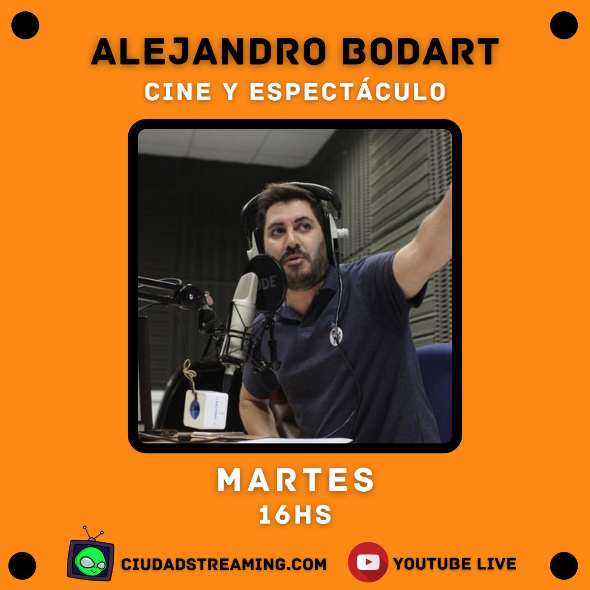 GenteIntensaOk's tweet photo. 🔰PARA VARIAR, MARTES CON @bodartenlanoche 😂

⚡ Última semana del año de GENTE INTENSA⚡

👉🏼Hoy charlamos con Ale por última vez en este 2020! Sumate con #AleRecomienda

⚡Desde las 16, por @ciudadstreaming y YouTube Live https://t.co/xi0tgJPsfP