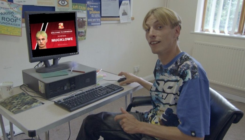 FMThisCountry's tweet photo. Kurtan Mucklowe managing Swindon Town, here we go! #FM21 #FM21ReleaseDay https://t.co/yhJJk2poIE