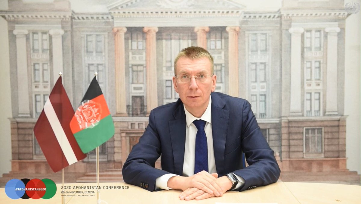 .@edgarsrinkevics: Latvia will continue providing support for the strengthening of peace and security in Afghanistan #2020AfghanistanConference 
🔗mfa.gov.lv/en/news/latest…