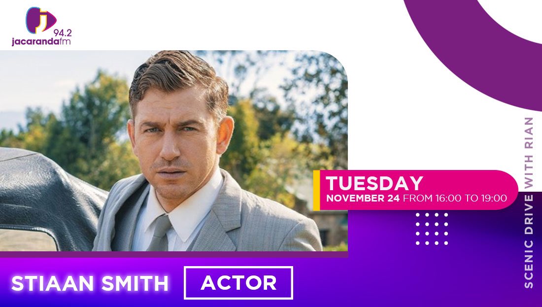 jacarandafm's tweet photo. #Toorbos se Stiaan Smith gesels vandag oor die filmverwerking van die bekende skrywer Dalene Matthee se ikoniese roman.
#JacaDrive https://t.co/KSgsQaYaDs