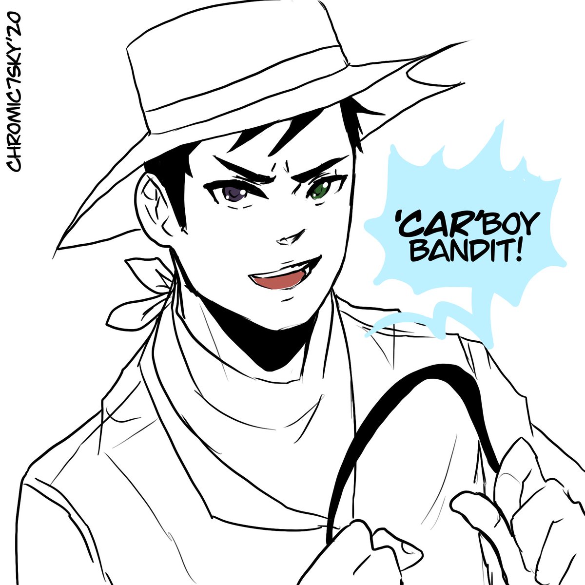 chrome_se7en's tweet photo. Bonus #cowboy #raynorwayne #griffithalghulwayne #batling #evviltwin #damirae #demonbirds #damiraekids #carboy #procreate https://t.co/ThUcjtRy0G